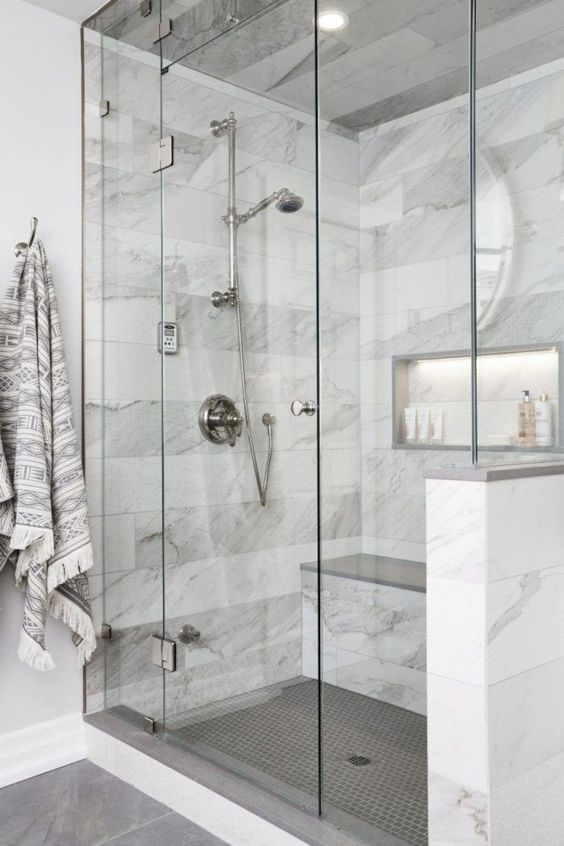 12 Awesome Marble in Shower Design Ideas | Decohol