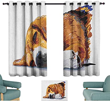 Amazon.com: Beagle,Curtains for Bedroom Dog Sleeping Canine .