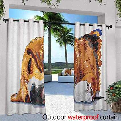 Amazon.com : LOVEEO Beagle Curtains for Bedroom Dog Sleeping .