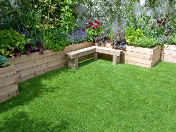 Tall raised beds can make a small yard seem larger by injecting .