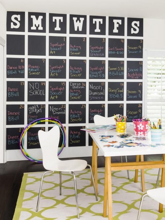 32 Smart Chalkboard Home Office Décor Ideas - DigsDi