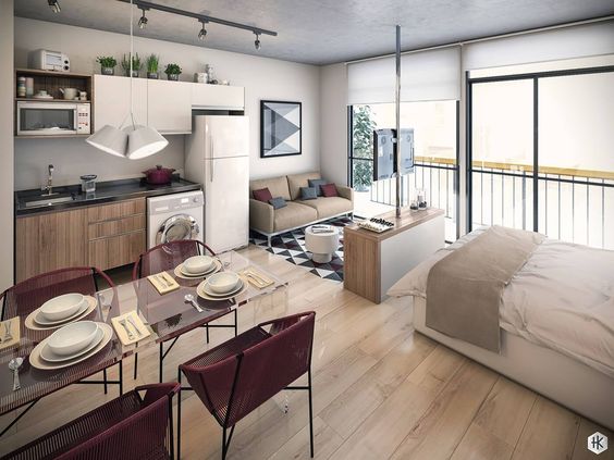 Studio Type Apartment with Scandinavian Beautiful Design - RooHo