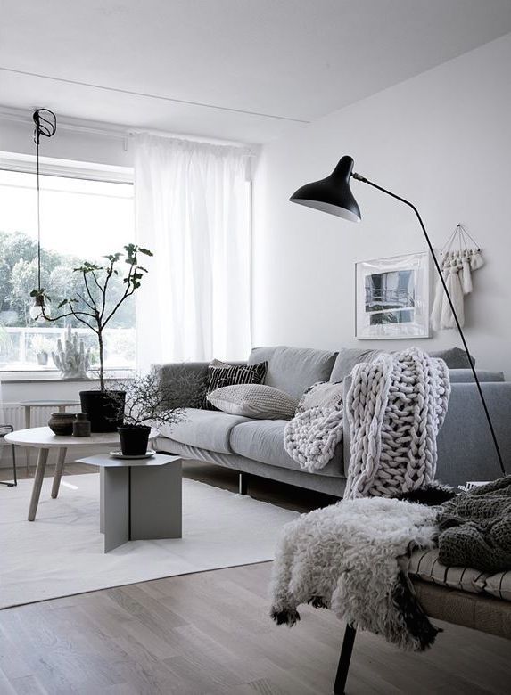 Beautiful Scandinavian apartment with cozy details (Decordots .