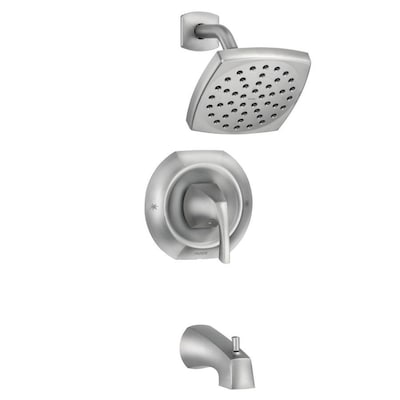 Moen Lindor Spot Resist Brushed Nickel 1-Handle Bathtub and Shower .