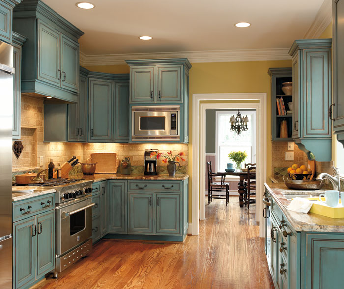 Turquoise Kitchen Cabinets - Decora Cabinet