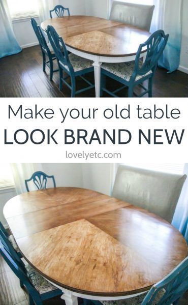 How to refinish a worn out dining room table | Furniture making .