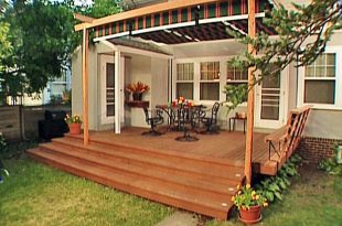 Simple Deck Designs | How to Build a Shade Canopy Frame To A Deck .