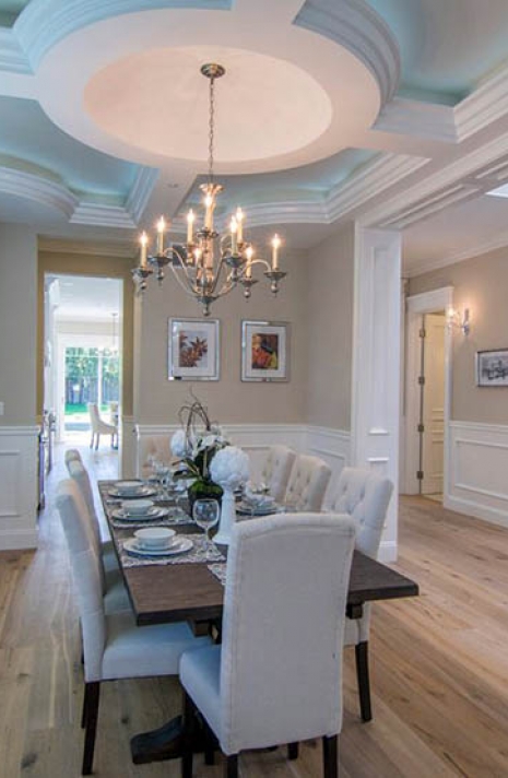 Traditional Dining Room Taupe Paint White Wainscoting Best Colors .