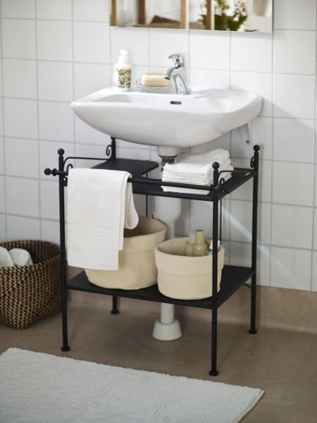 US - Furniture and Home Furnishings | Pedestal sink storage .
