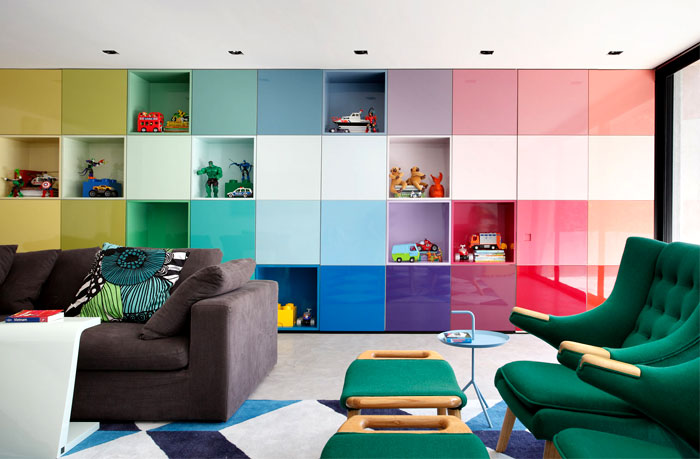 Colorful and Vibrant Home Interior by Guilherme Torres Architects .