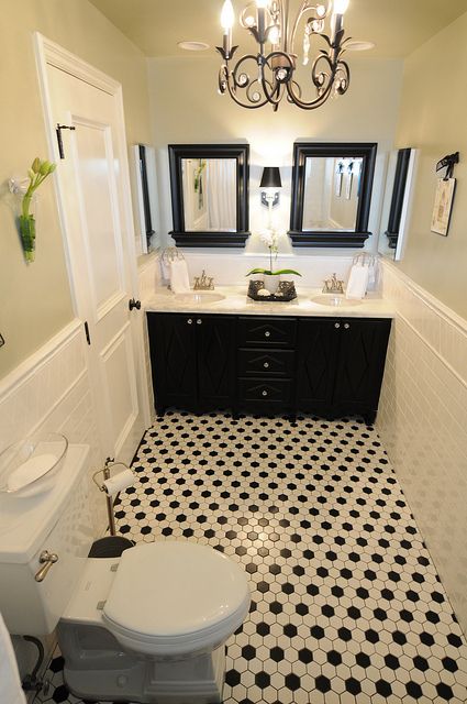 Black and White Bathroom Interior Design | Black white bathrooms .