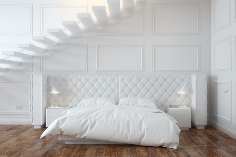 10 Calm and Charming All White Bedrooms – Master Bedroom Ide