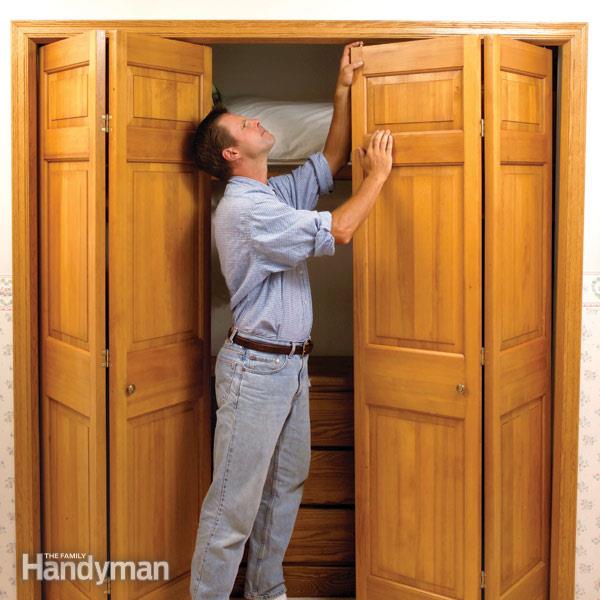 How to Fix Stubborn Bifold Closet Doors | The Family Handym