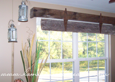 Barn Door Inspired Window Treatments | Rustic window treatments .