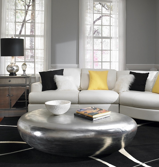 Gray And Yellow Living Rooms: Photos, Ideas And Inspiratio